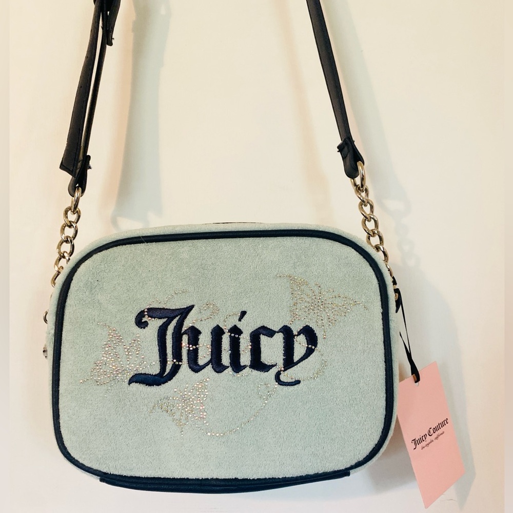 NWT Juicy Couture Wingin It Camera Bag Crossbody Purse Butterfly Detail & Charm - Picture 9 of 9